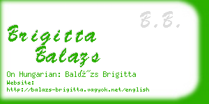 brigitta balazs business card